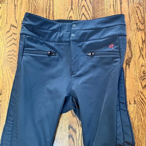 Perfect Moment Black High-Waist Aurora Softshell Ski Pants Flared Leg L/XL - Picture 5 of 12